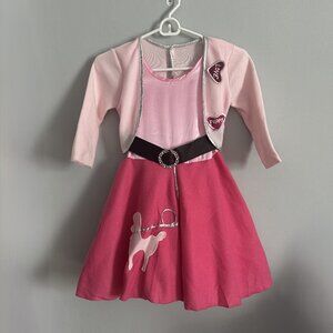50s Girl Costume Kids Size Small Size 4-6